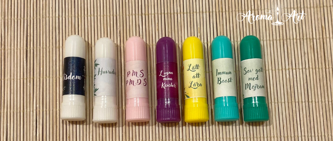 Husapotek med aromasticks, singeldofter, gör-det-själv