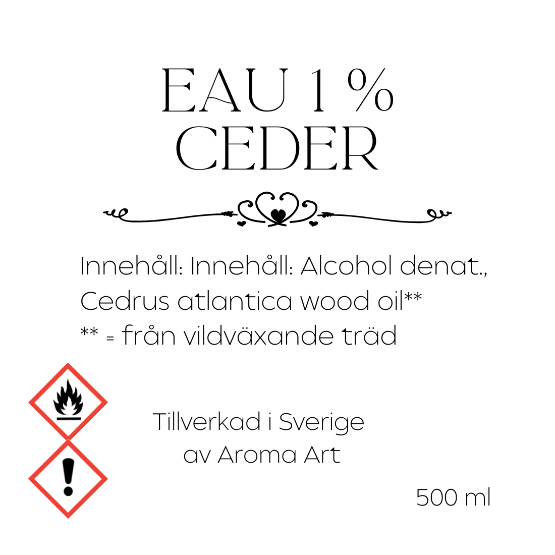 Eau Ceder 1% - Parfymråvara