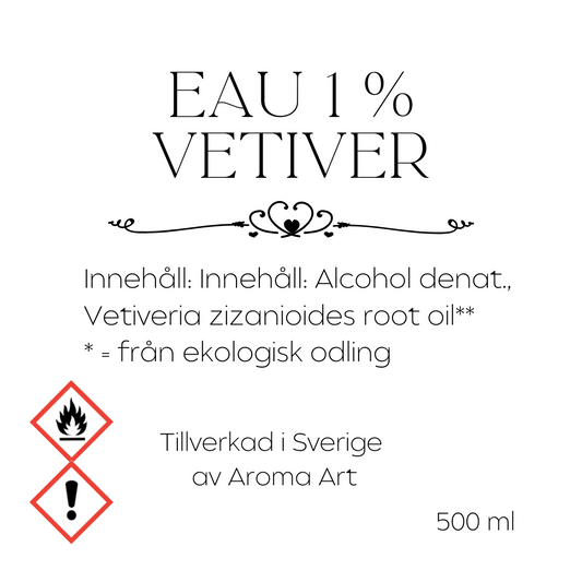 Eau Vetiver 1% - Parfymråvara