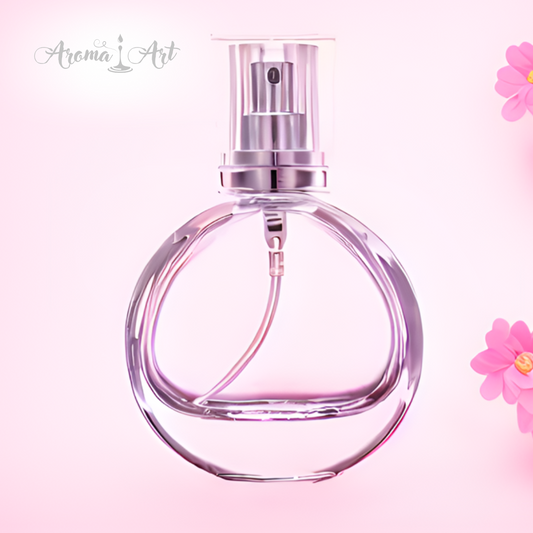 Parfymflaska 25 ml, rund med spraymunstycke