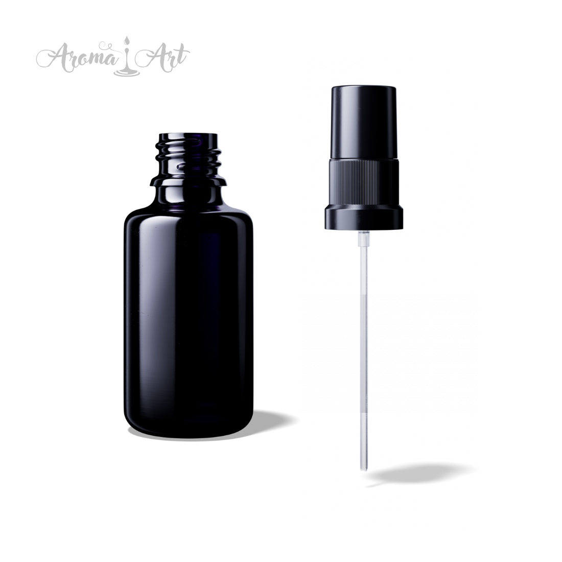 Parfymflaska 30 ml, mörkt glas, med spraymunstycke