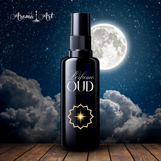 Parfymflaska 50 ml, mörkt glas, med spraymunstycke