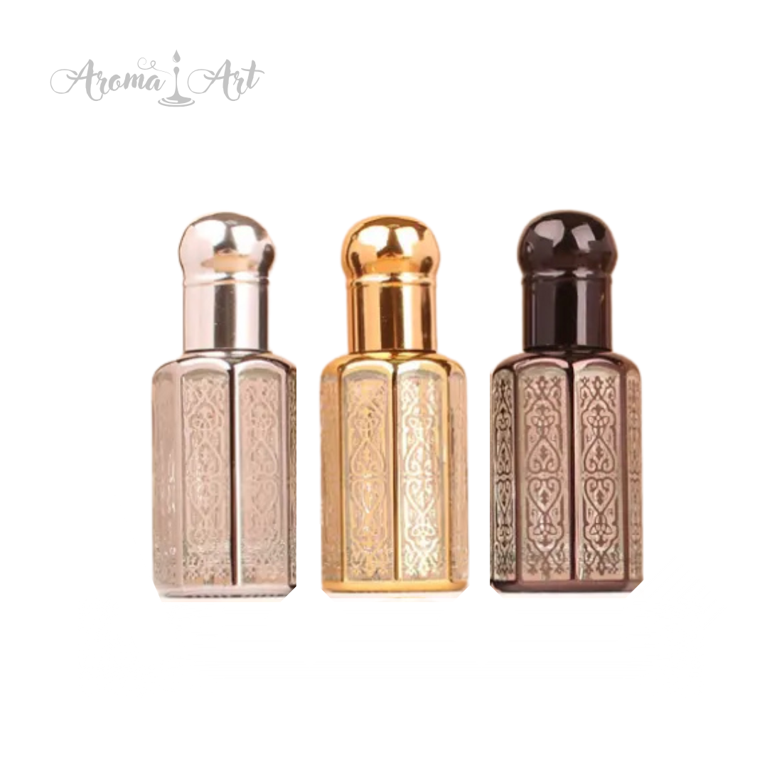 Parfymflaska 12 ml, orientalisk stil med roll-on