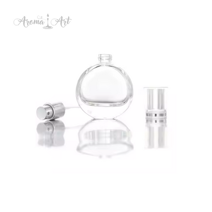 Parfymflaska 25 ml, rund med spraymunstycke