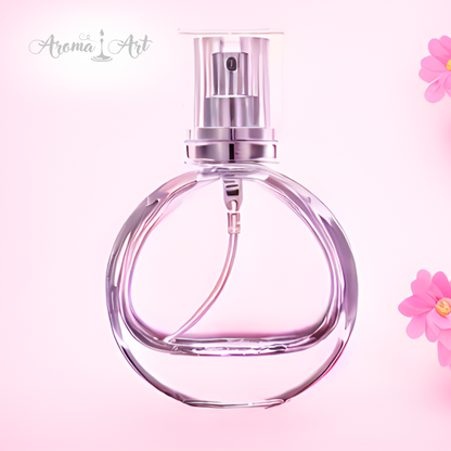 Parfymflaska 25 ml, rund med spraymunstycke