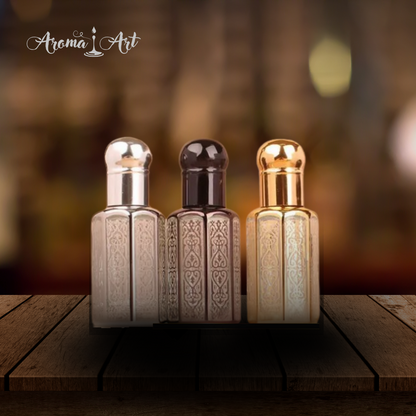 Parfymflaska 12 ml, orientalisk stil med roll-on